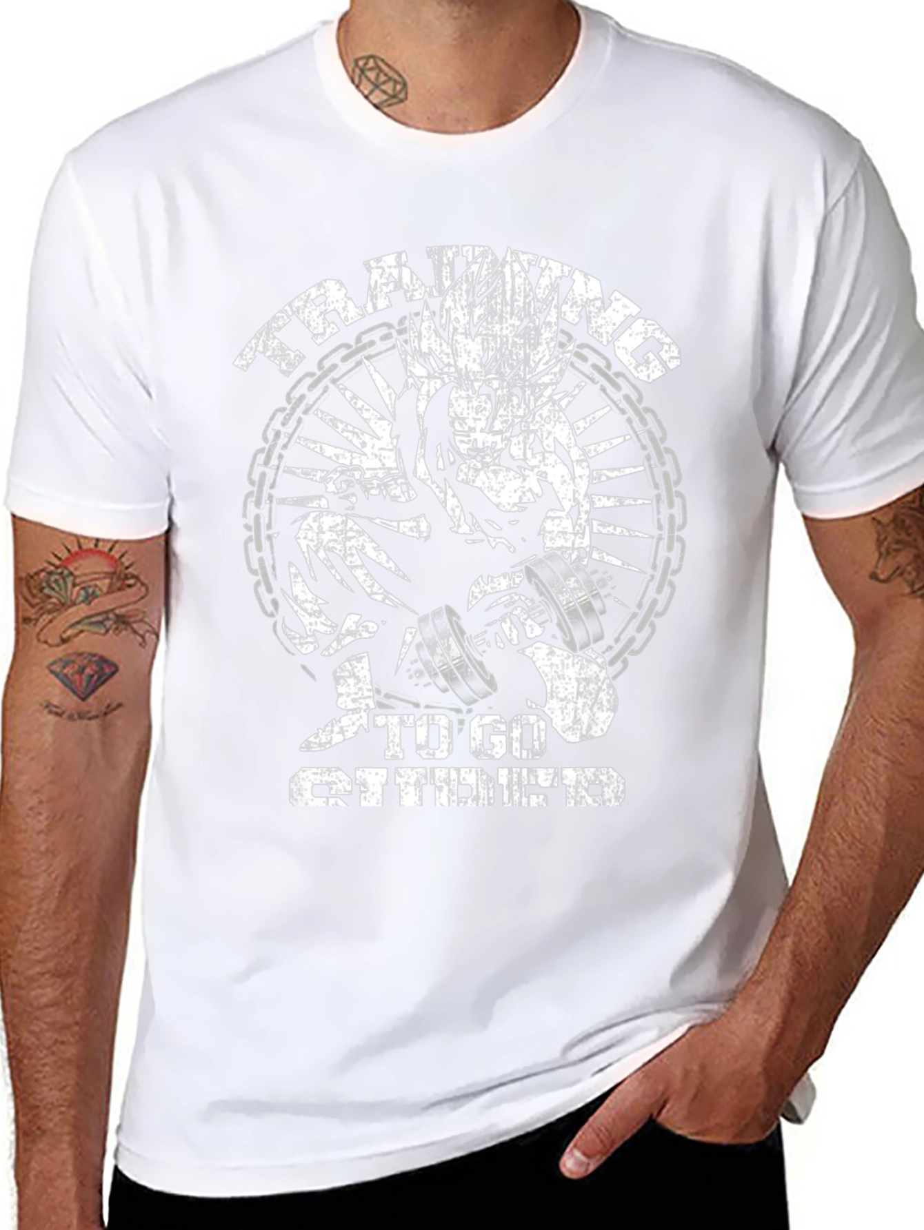 Training To Go Super T-Shirt | Anime Gym Tee