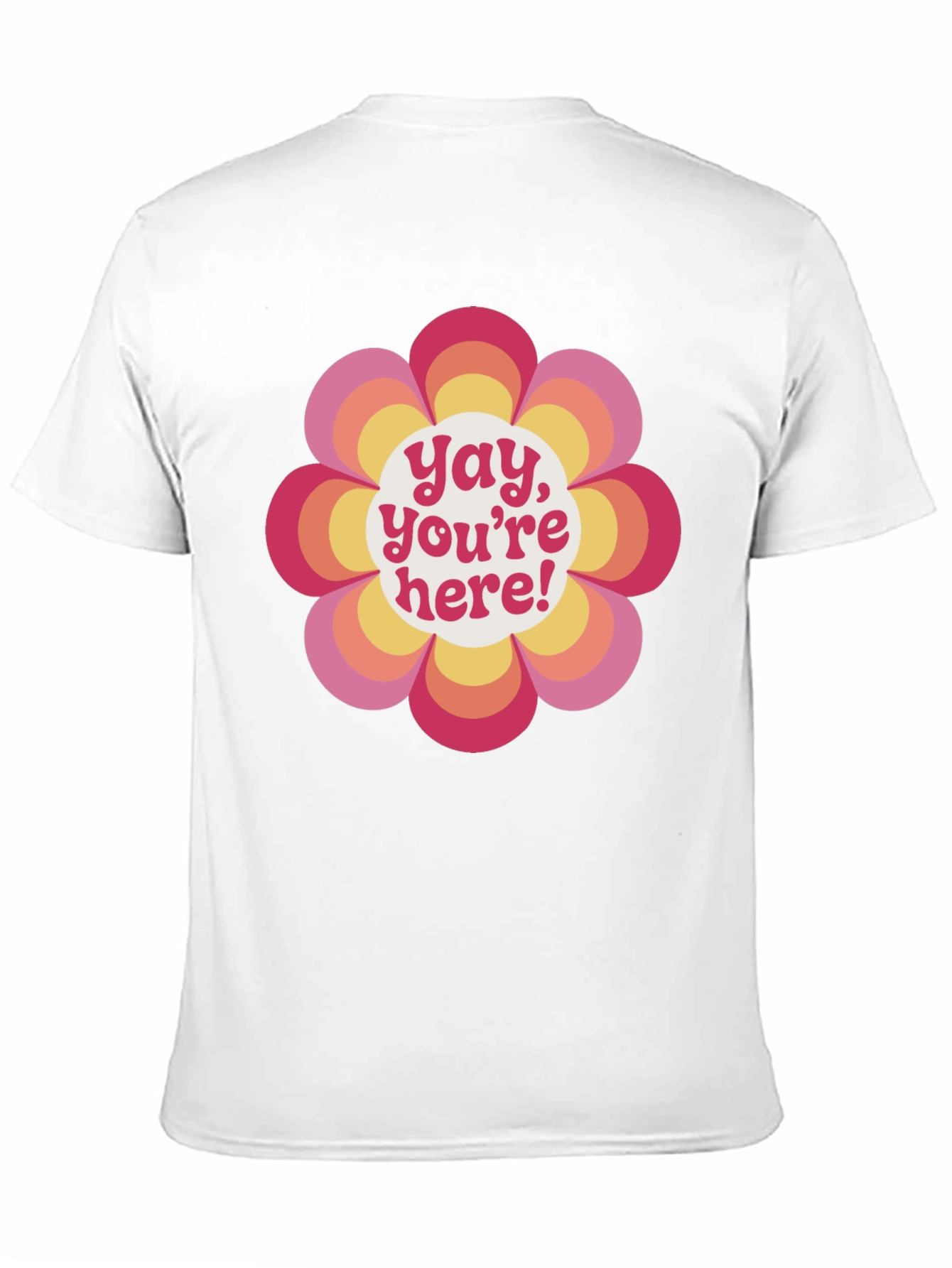 Retro Flower Power Graphic Tee - Yay Youre Here!