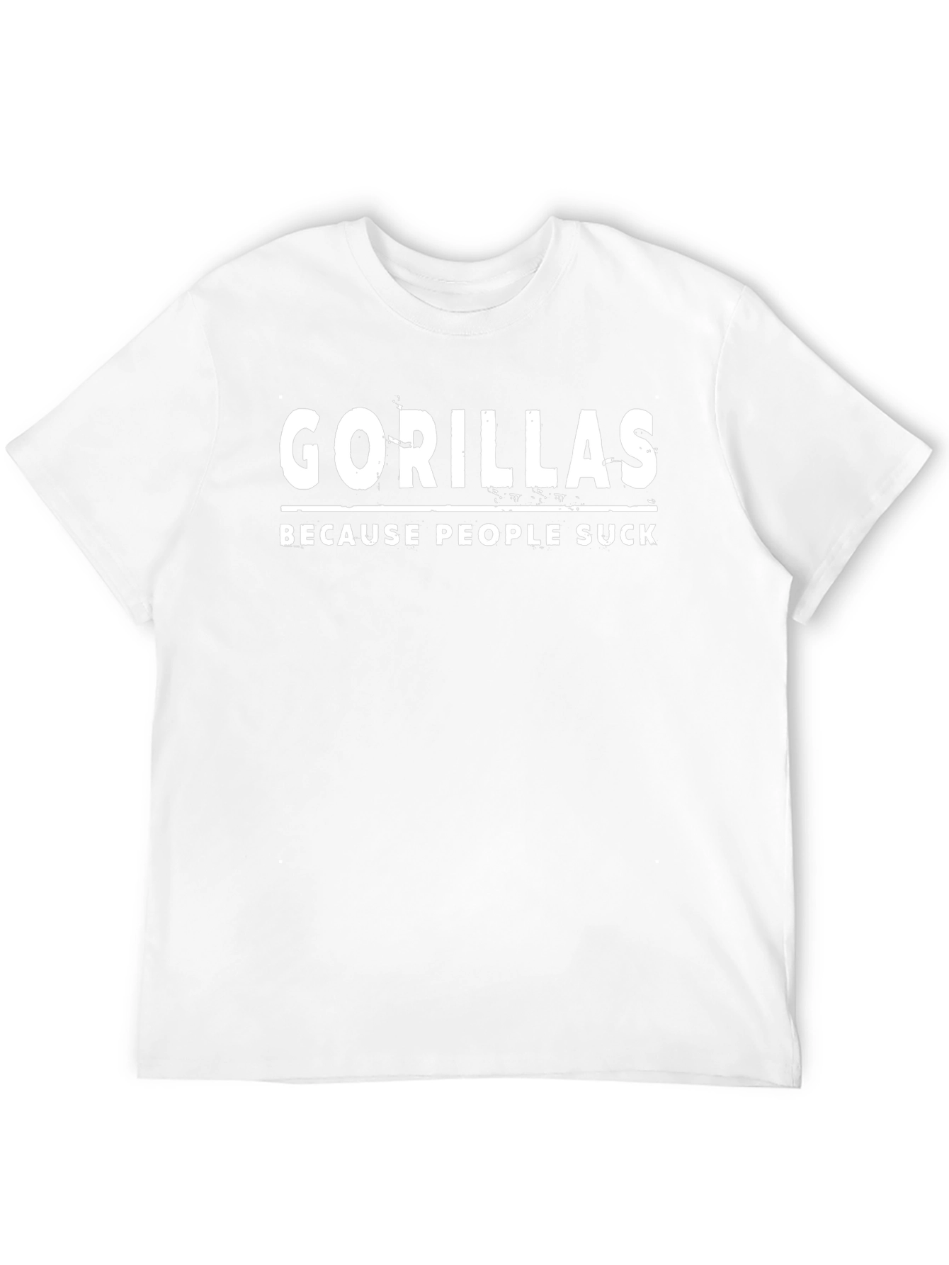 Gorillas Because People Suck Graphic T-Shirt
