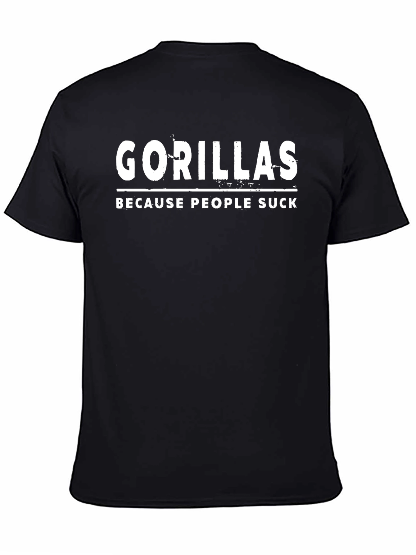 Gorillas Because People Suck Graphic T-Shirt