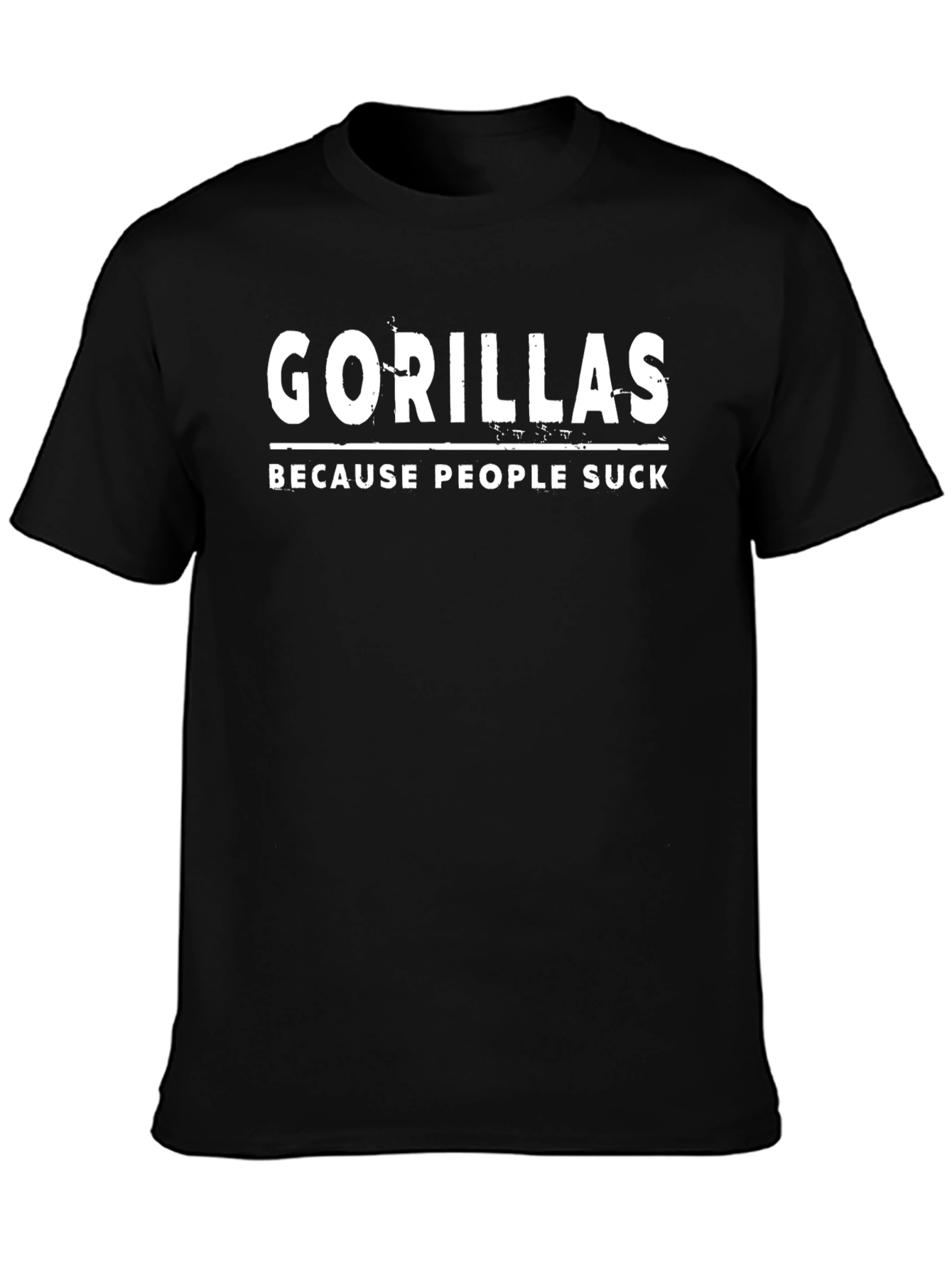Gorillas Because People Suck Graphic T-Shirt