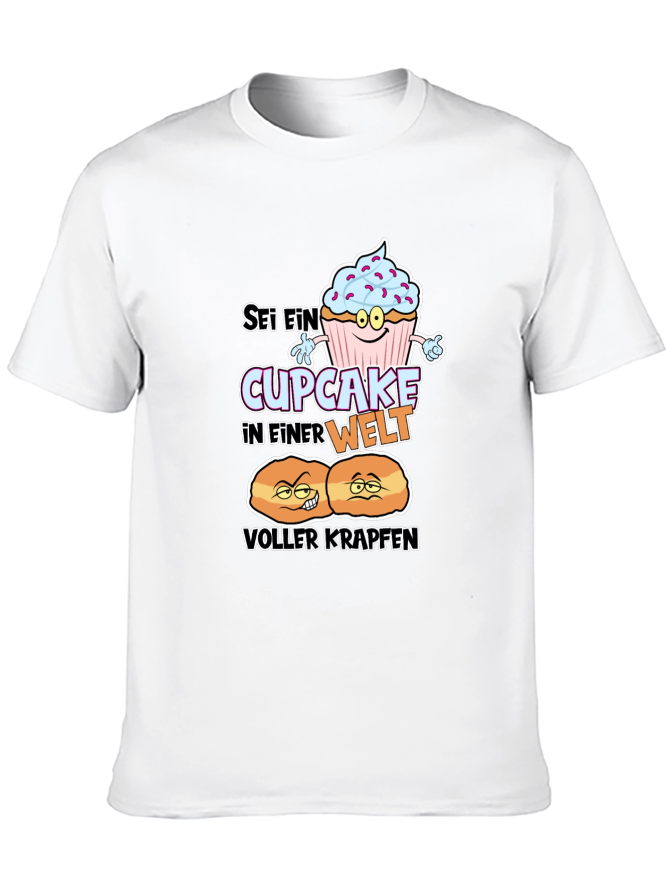 Cupcake vs Krapfen Graphic T-Shirt
