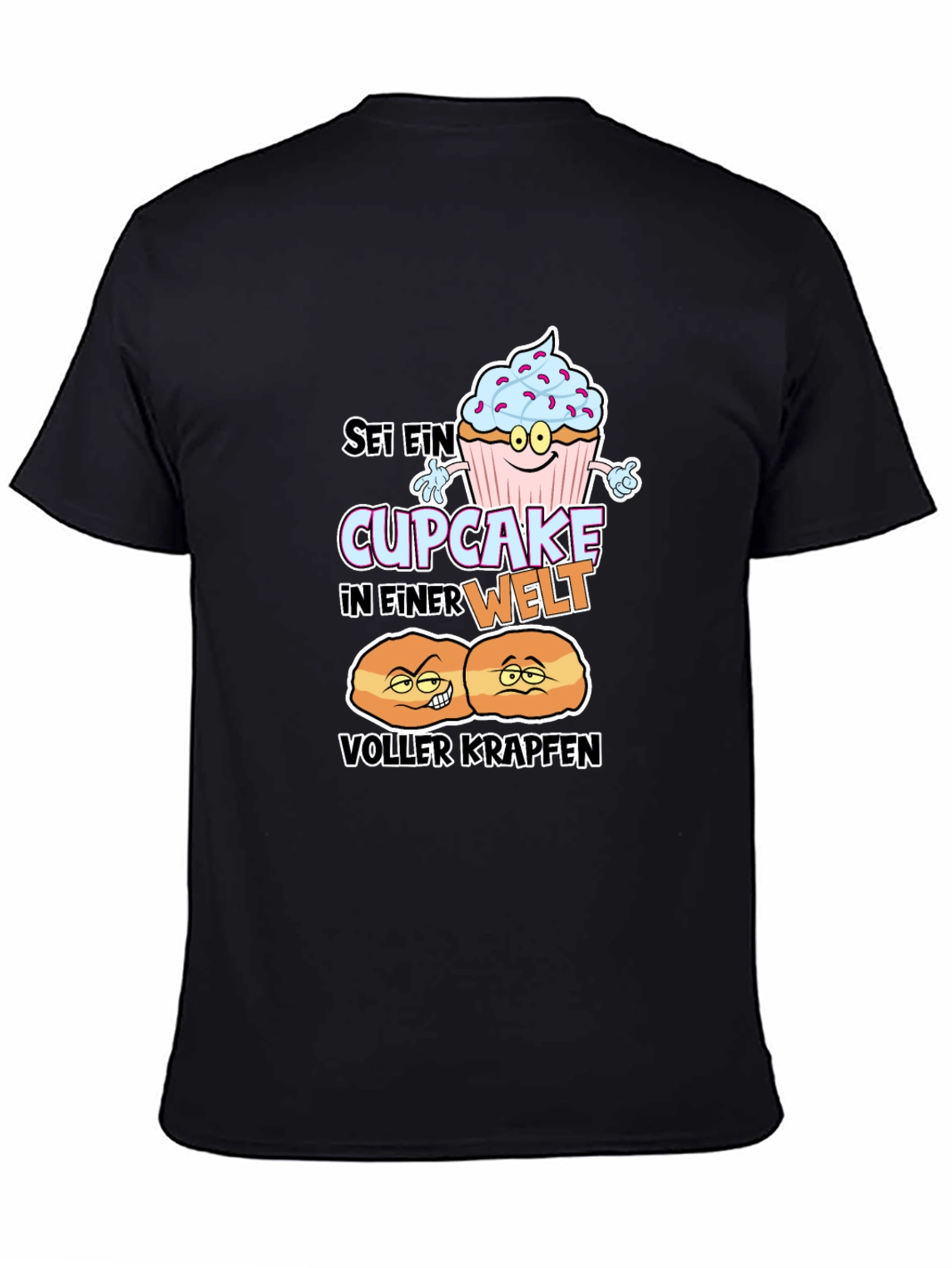 Cupcake vs Krapfen Graphic T-Shirt