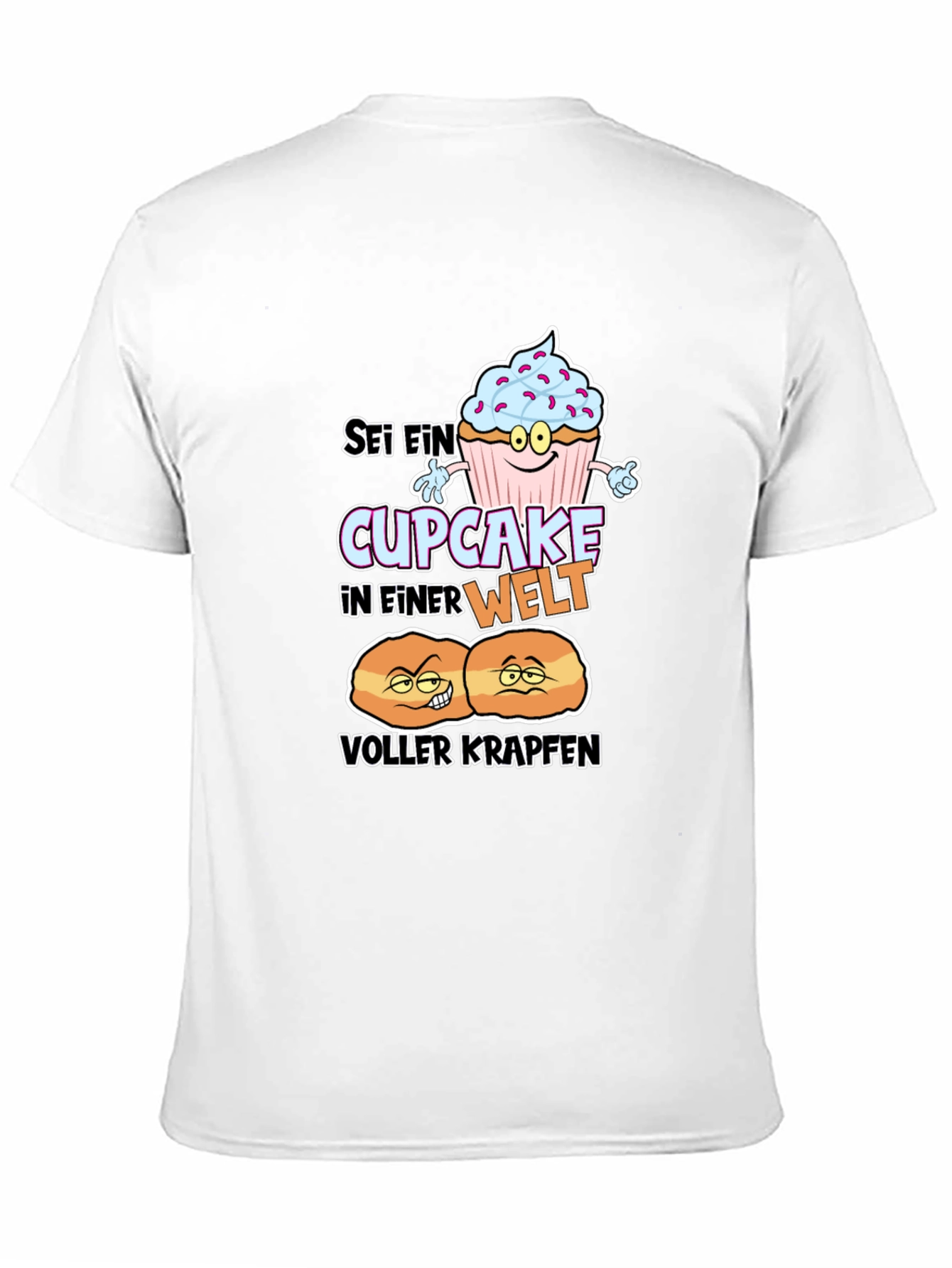 Cupcake vs Krapfen Graphic T-Shirt