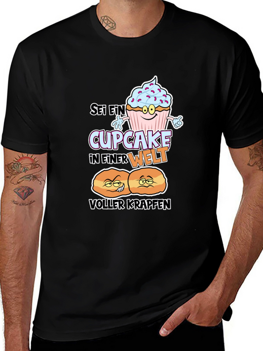 Cupcake vs Krapfen Graphic T-Shirt