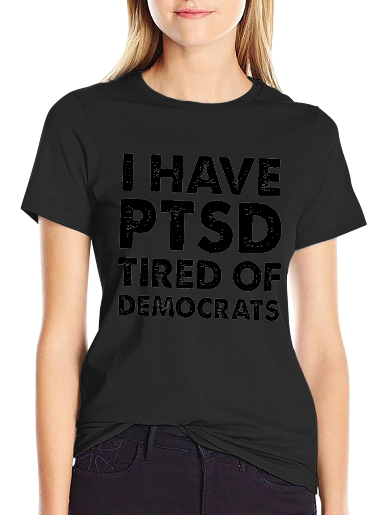 I Have PTSD Tired of Democrats Graphic T-Shirt