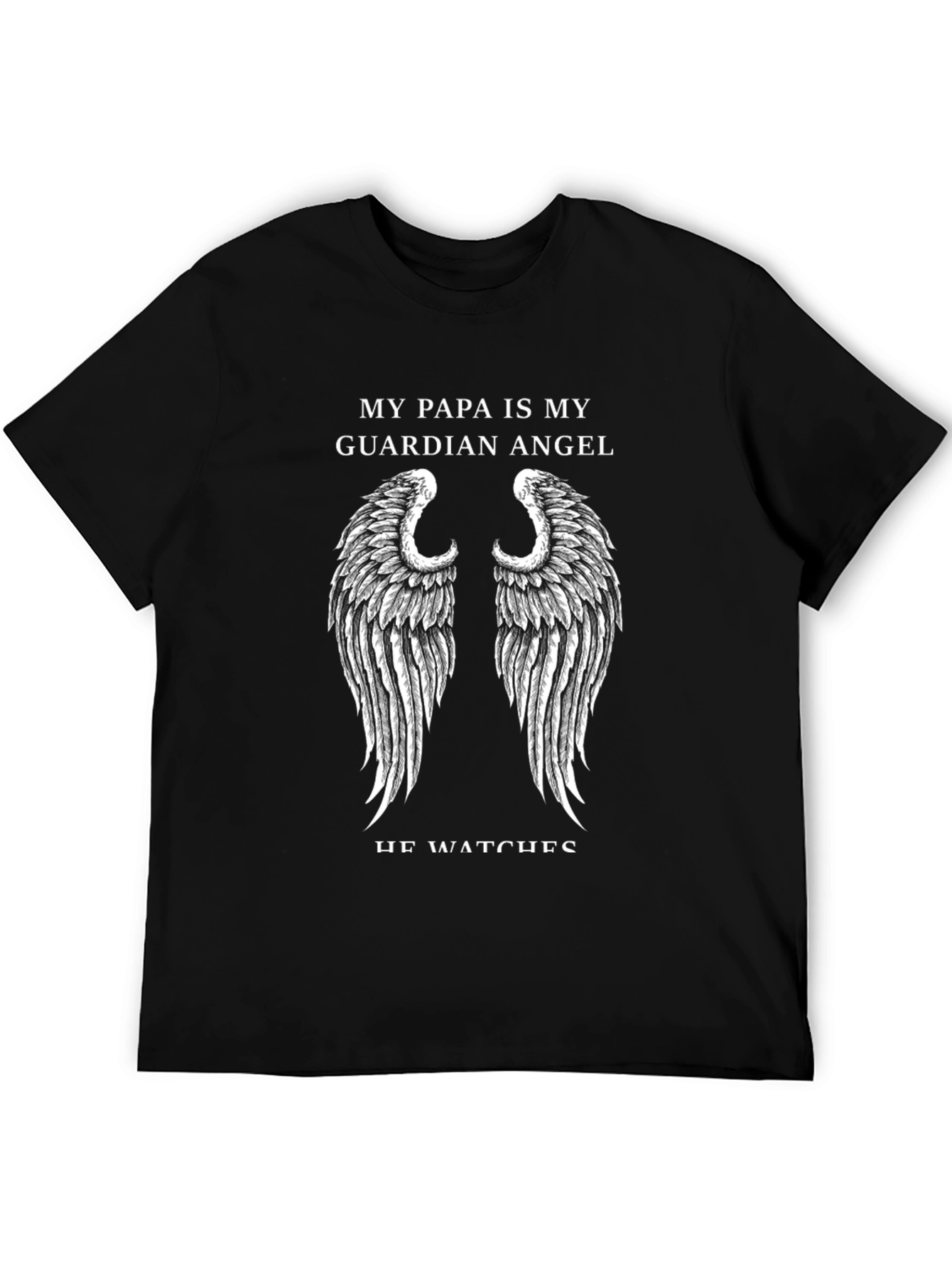Papa Guardian Angel Graphic Tee