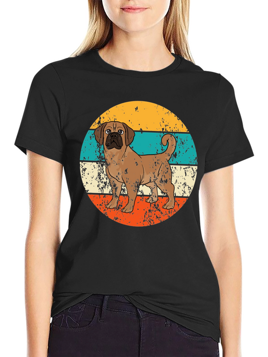 Retro Puggle Dog T-Shirt - Vintage Style Pet Graphic Tee