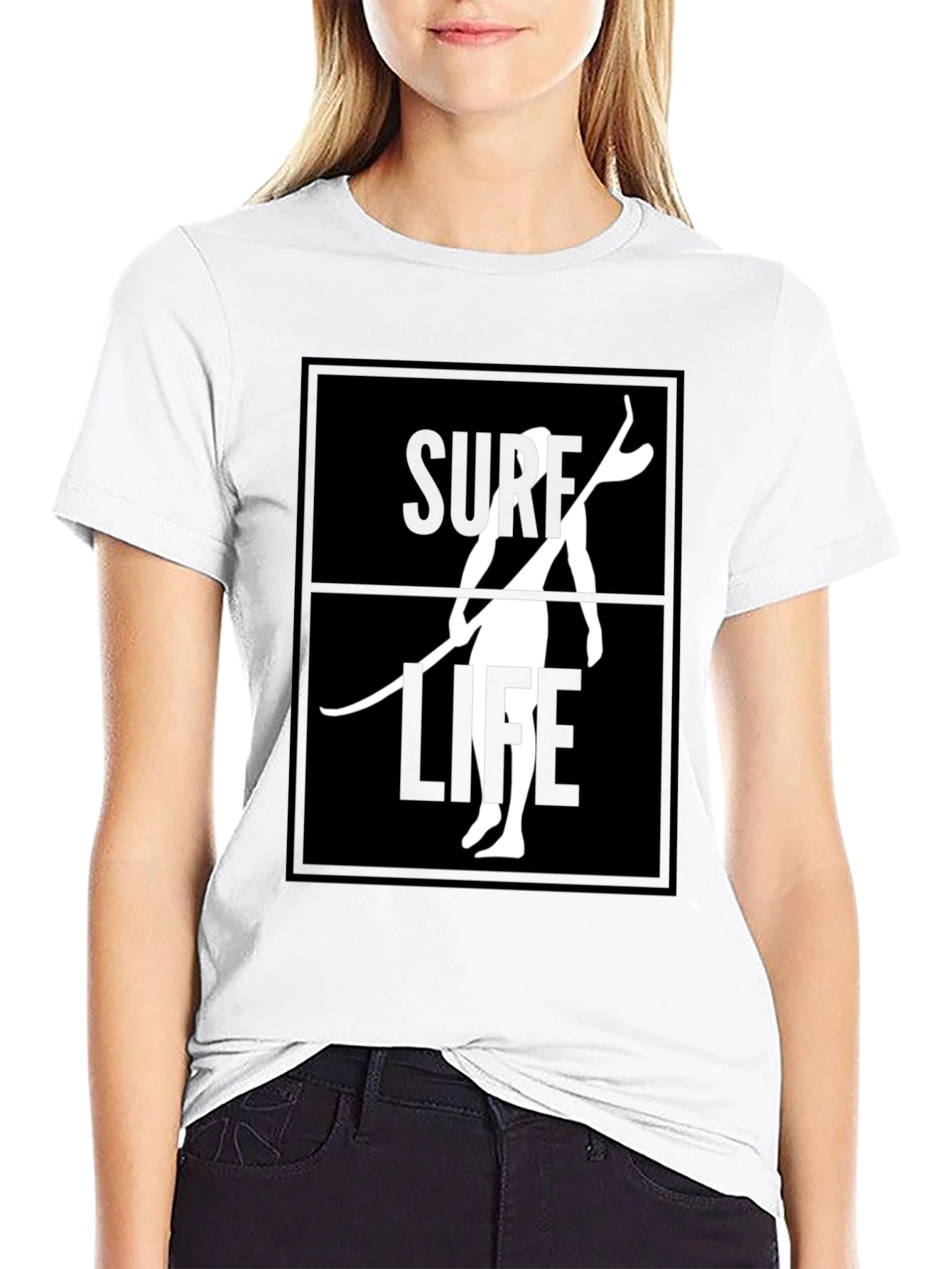Surf Life Graphic Tee - Black T-Shirt