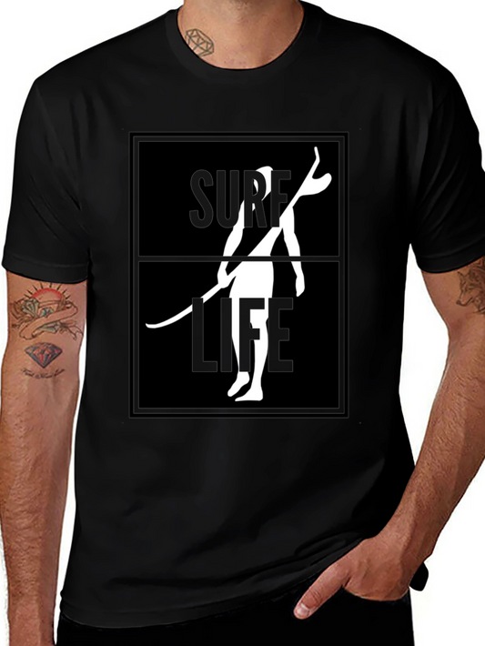 Surf Life Graphic Tee - Black T-Shirt