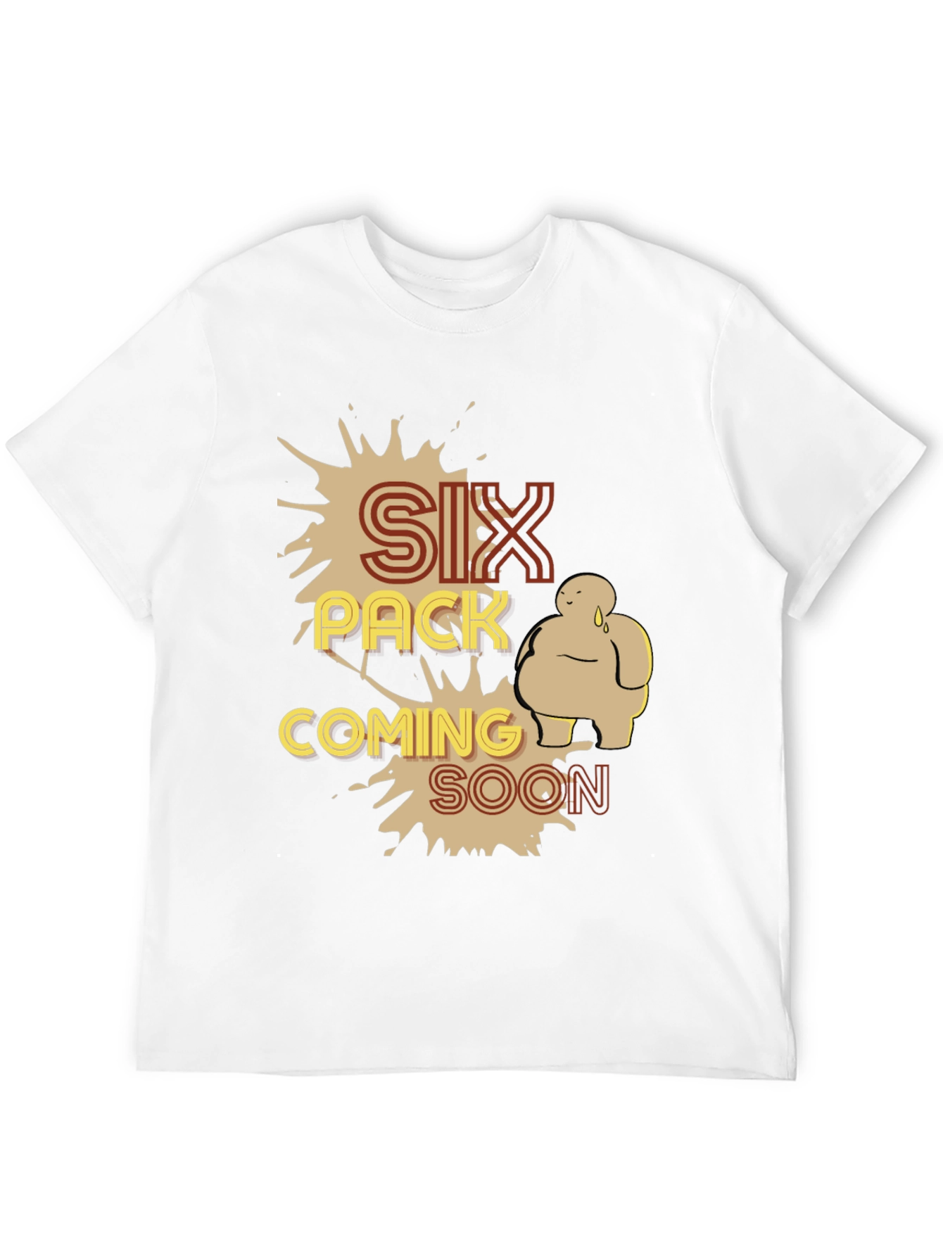 Six Pack Coming Soon Graphic T-Shirt