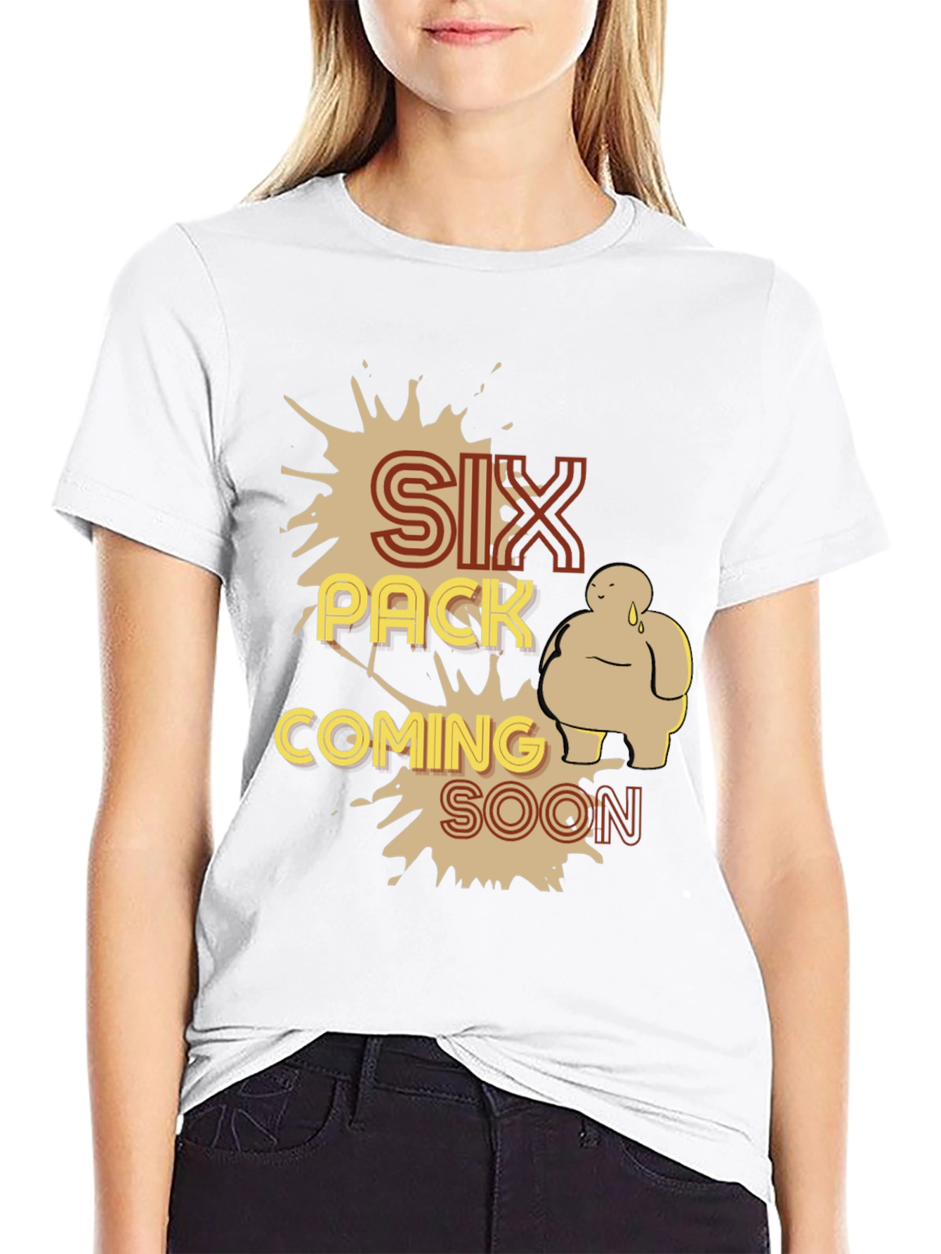 Six Pack Coming Soon Graphic T-Shirt