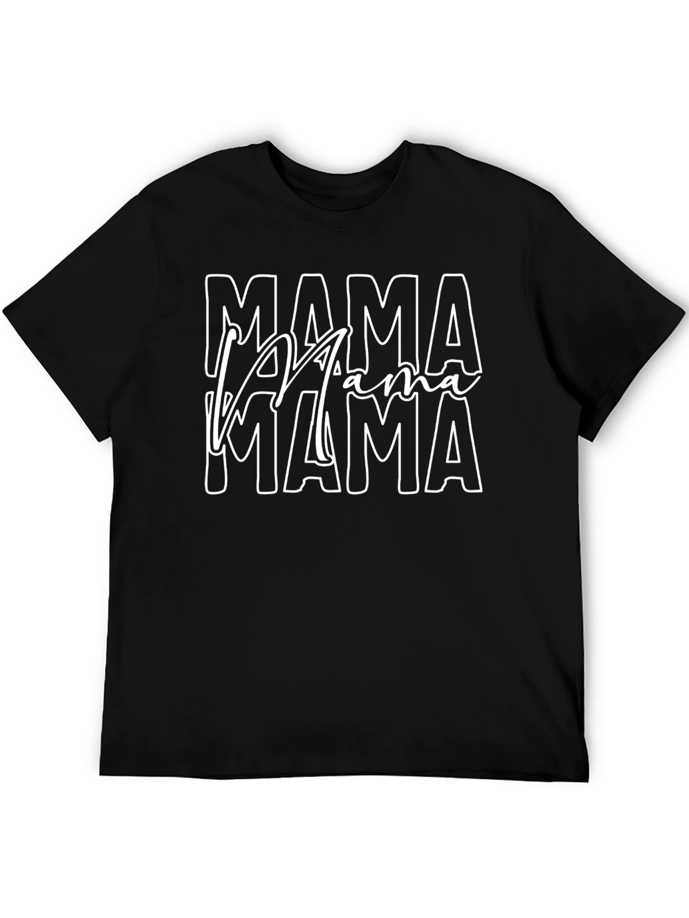 Mama Stacked Graphic Tee - Trendy Mothers Day Shirt