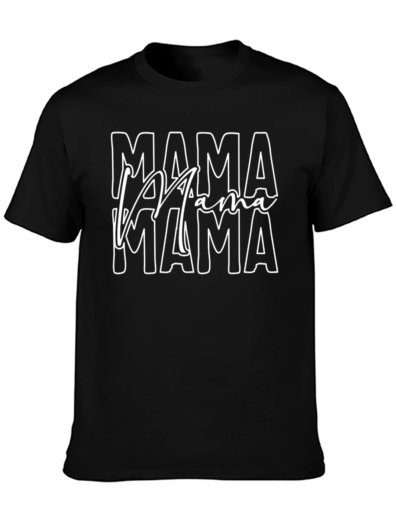 Mama Stacked Graphic Tee - Trendy Mothers Day Shirt