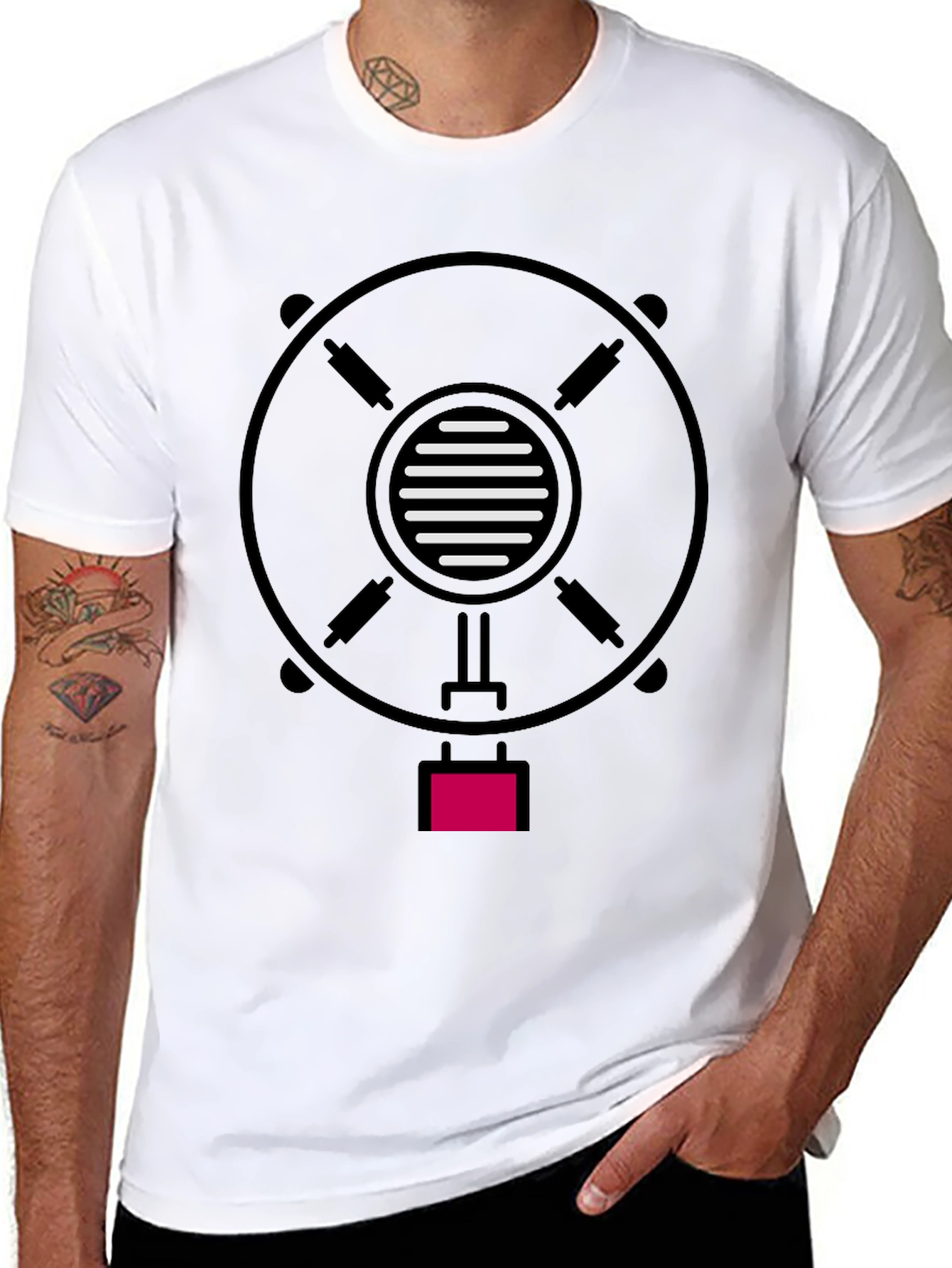 Graphic Print Black T-Shirt