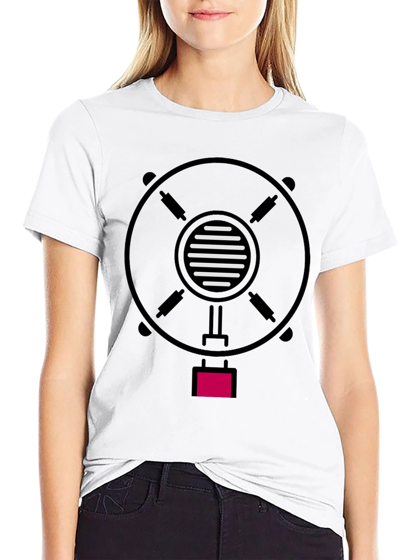 Graphic Print Black T-Shirt