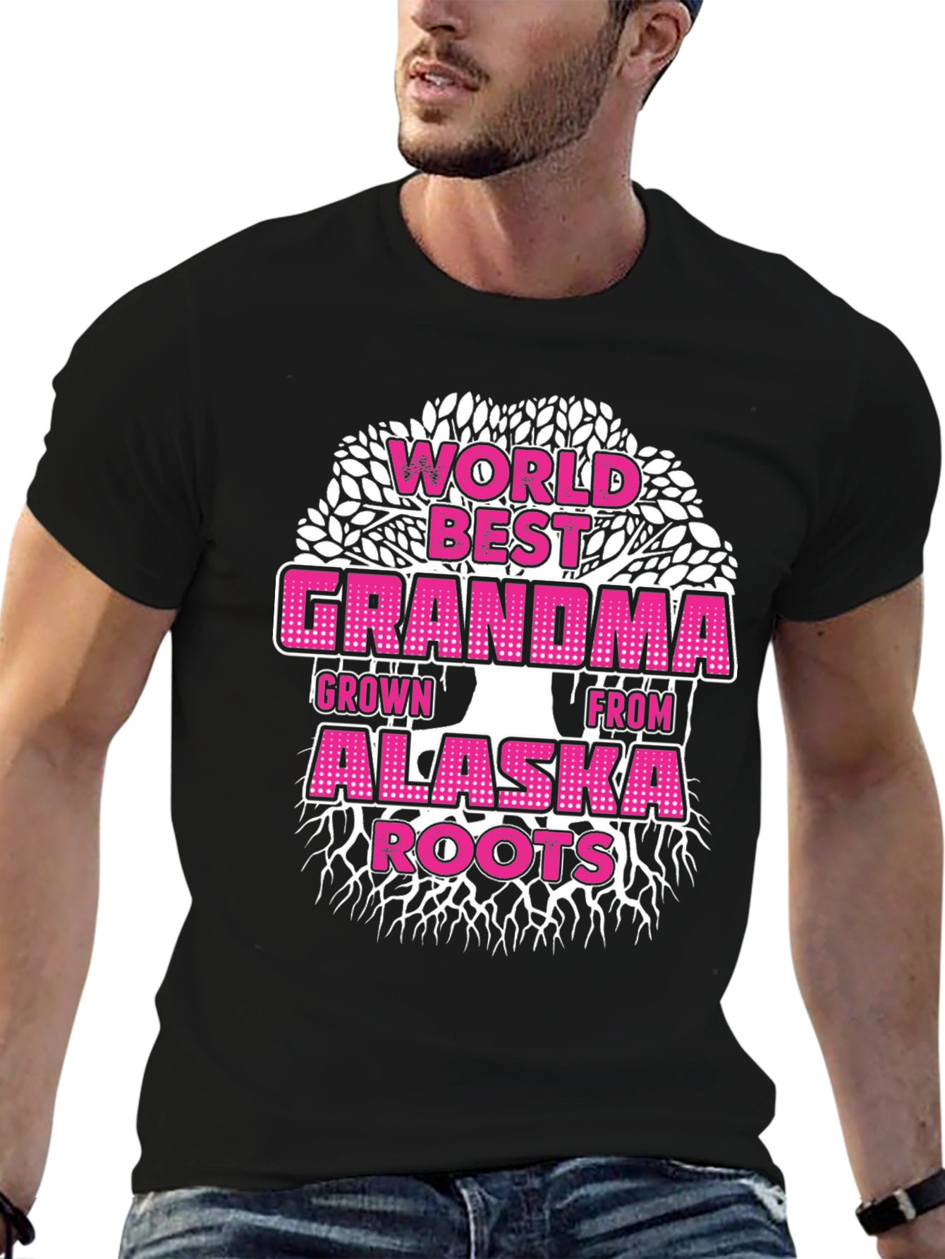 World Best Grandma Alaska Roots Graphic Tee