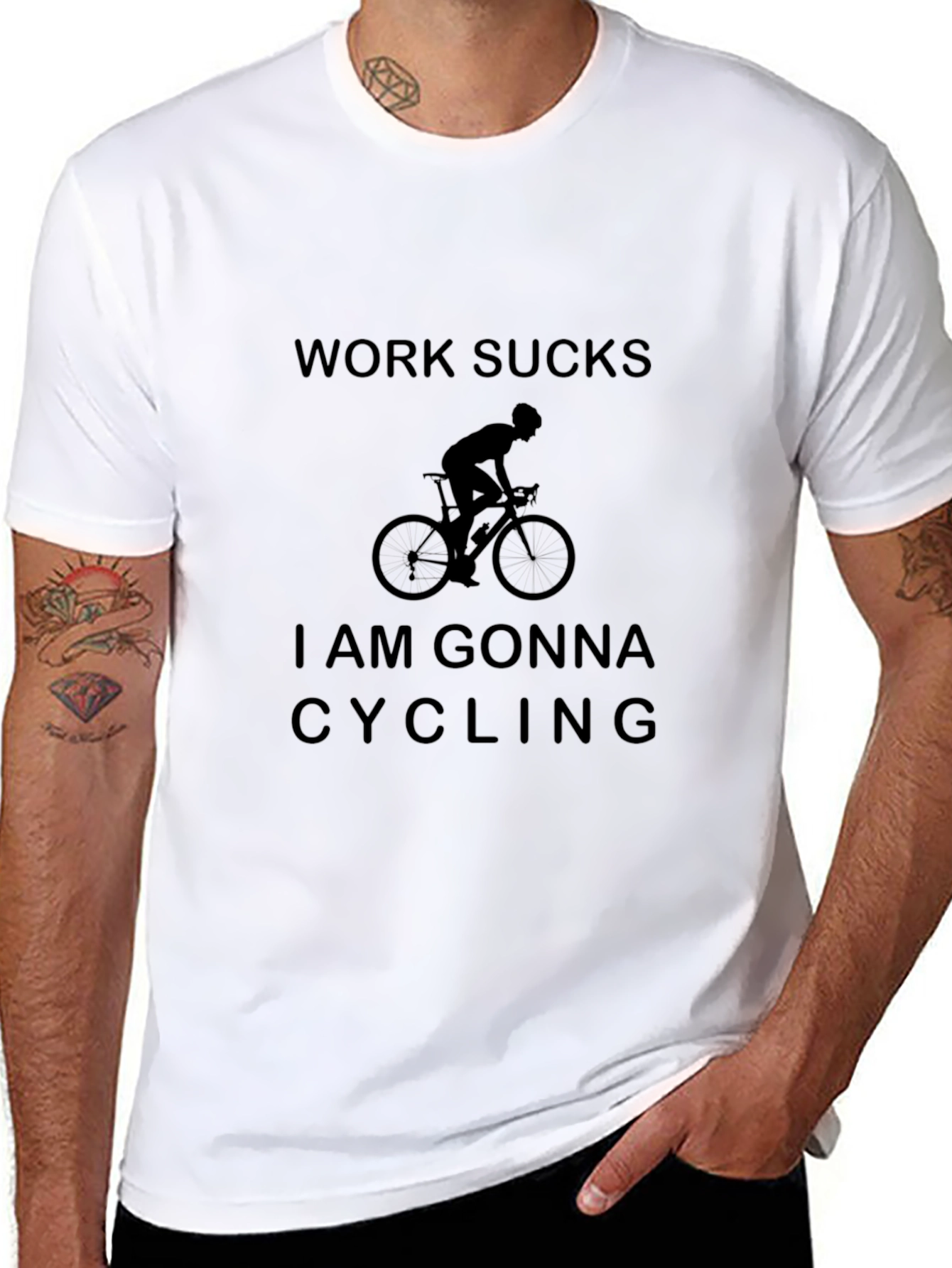Work Sucks Im Gonna Cycling T-Shirt