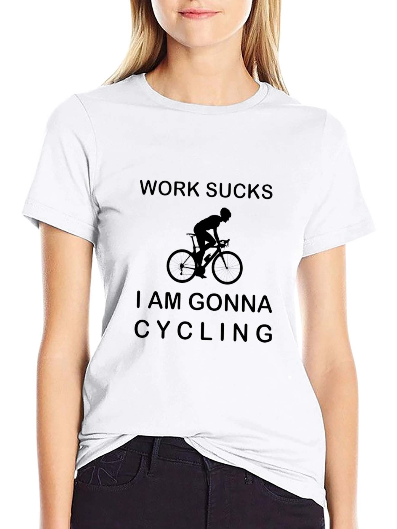 Work Sucks Im Gonna Cycling T-Shirt