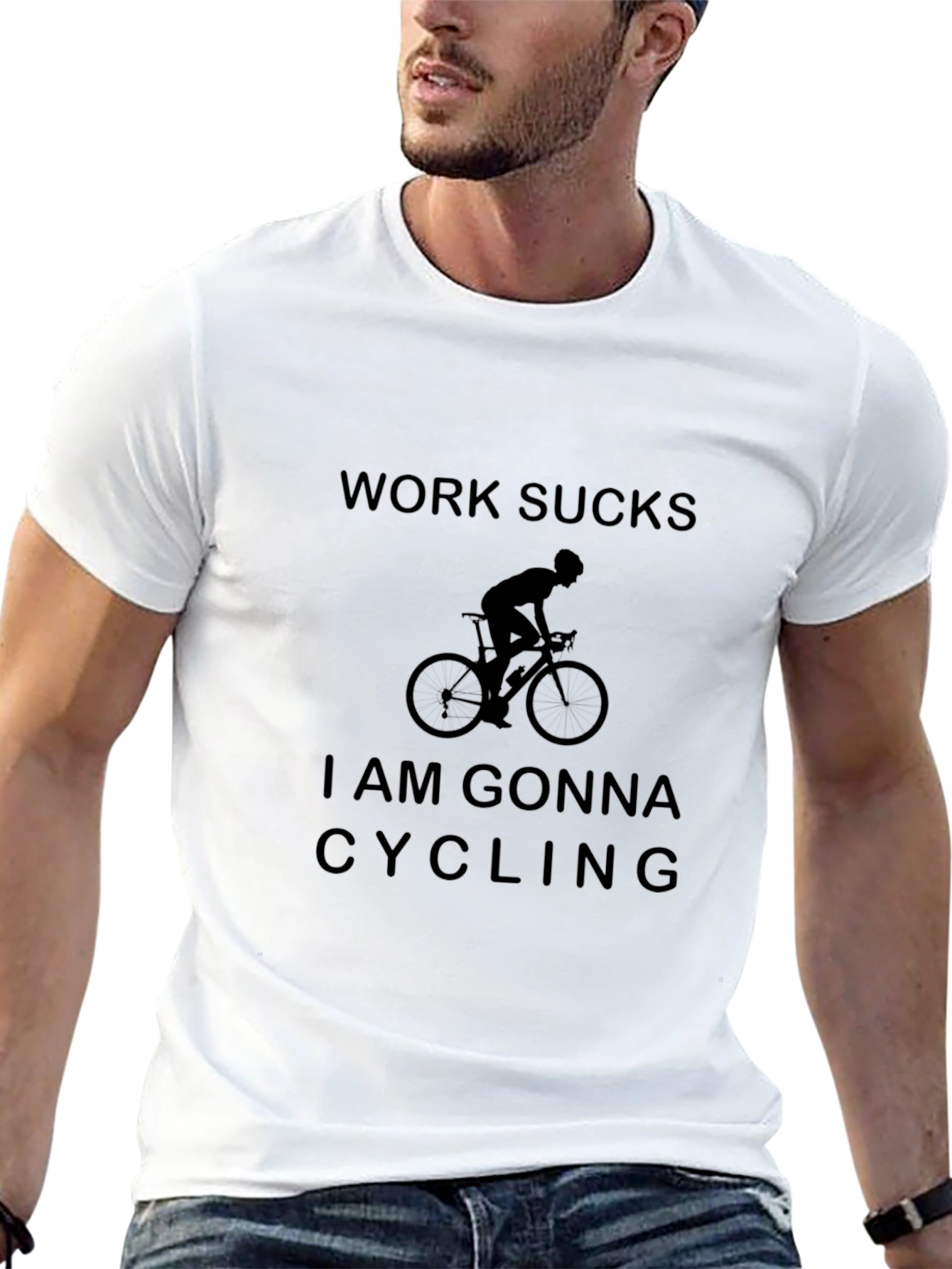 Work Sucks Im Gonna Cycling T-Shirt
