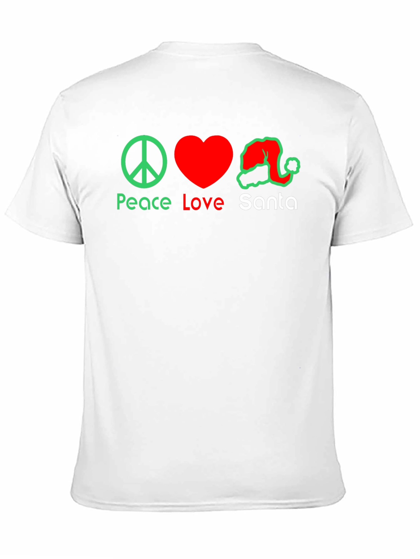 Peace Love Santa Graphic T-Shirt