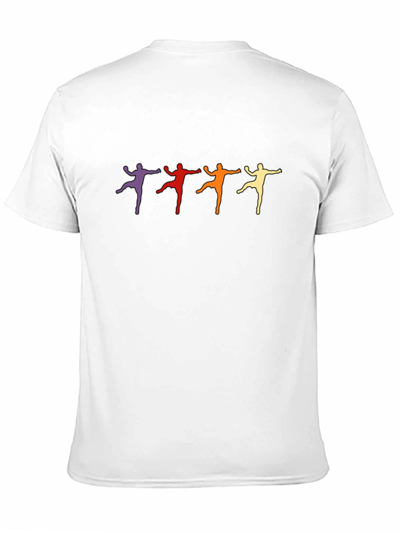 Retro Dancer Graphic Tee - Black Cotton T-Shirt