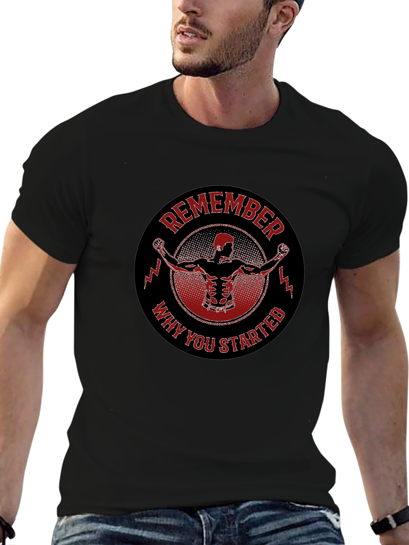 Remember Why You Started Black T-Shirt