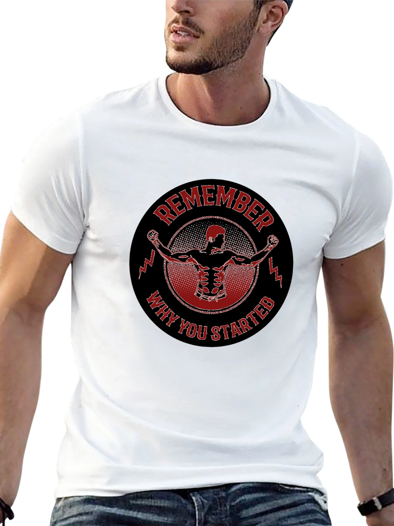 Remember Why You Started Black T-Shirt