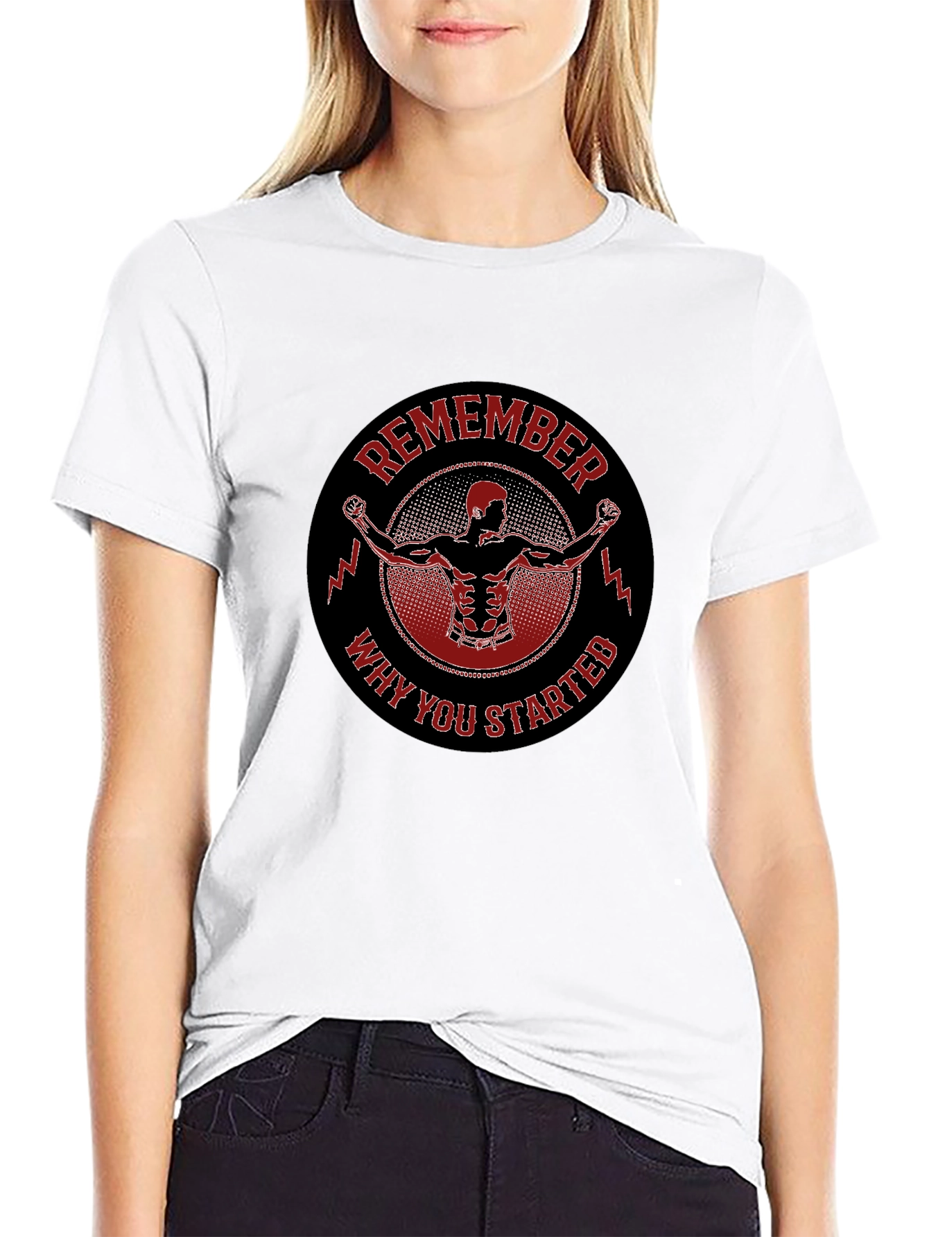 Remember Why You Started Black T-Shirt