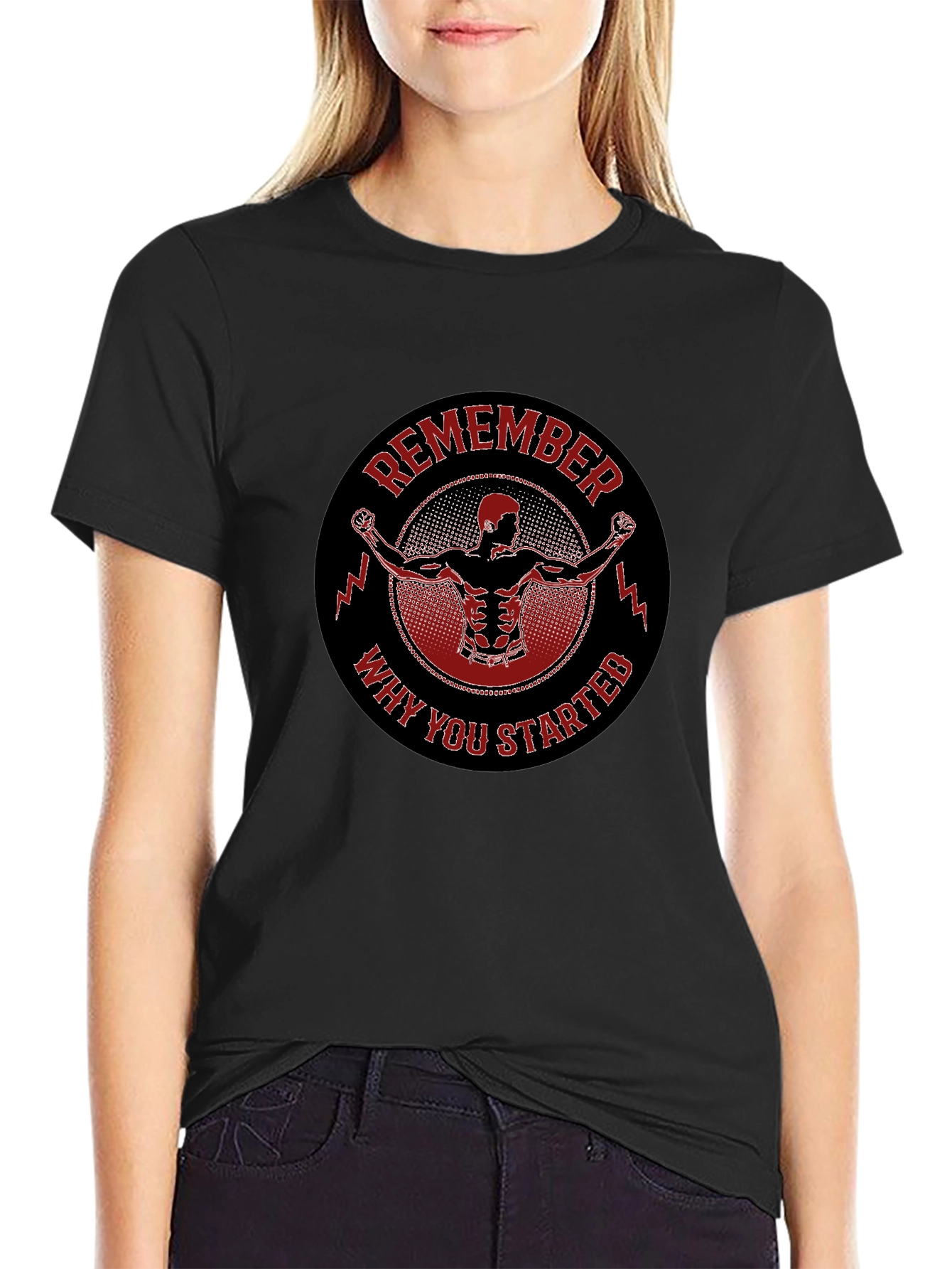 Remember Why You Started Black T-Shirt