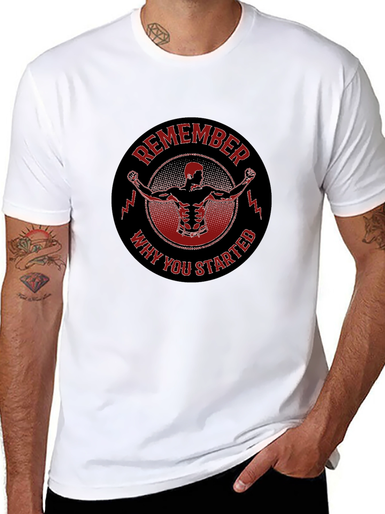Remember Why You Started Black T-Shirt