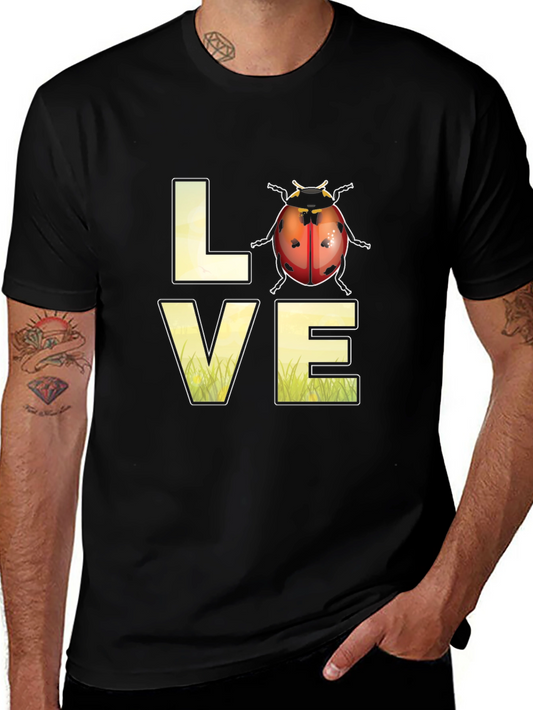 Ladybug Love T-Shirt - Unique Graphic Tee for Nature Lovers