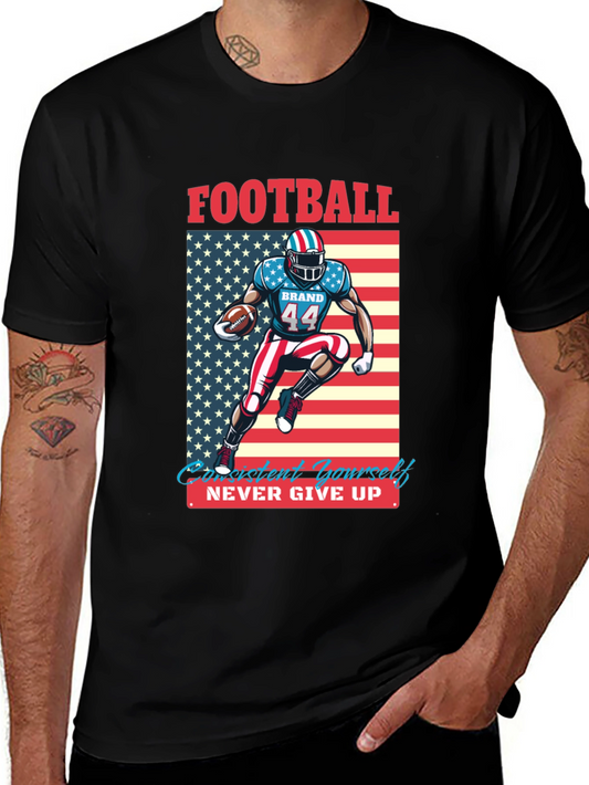 Football Patriot T-Shirt - Never Give Up
