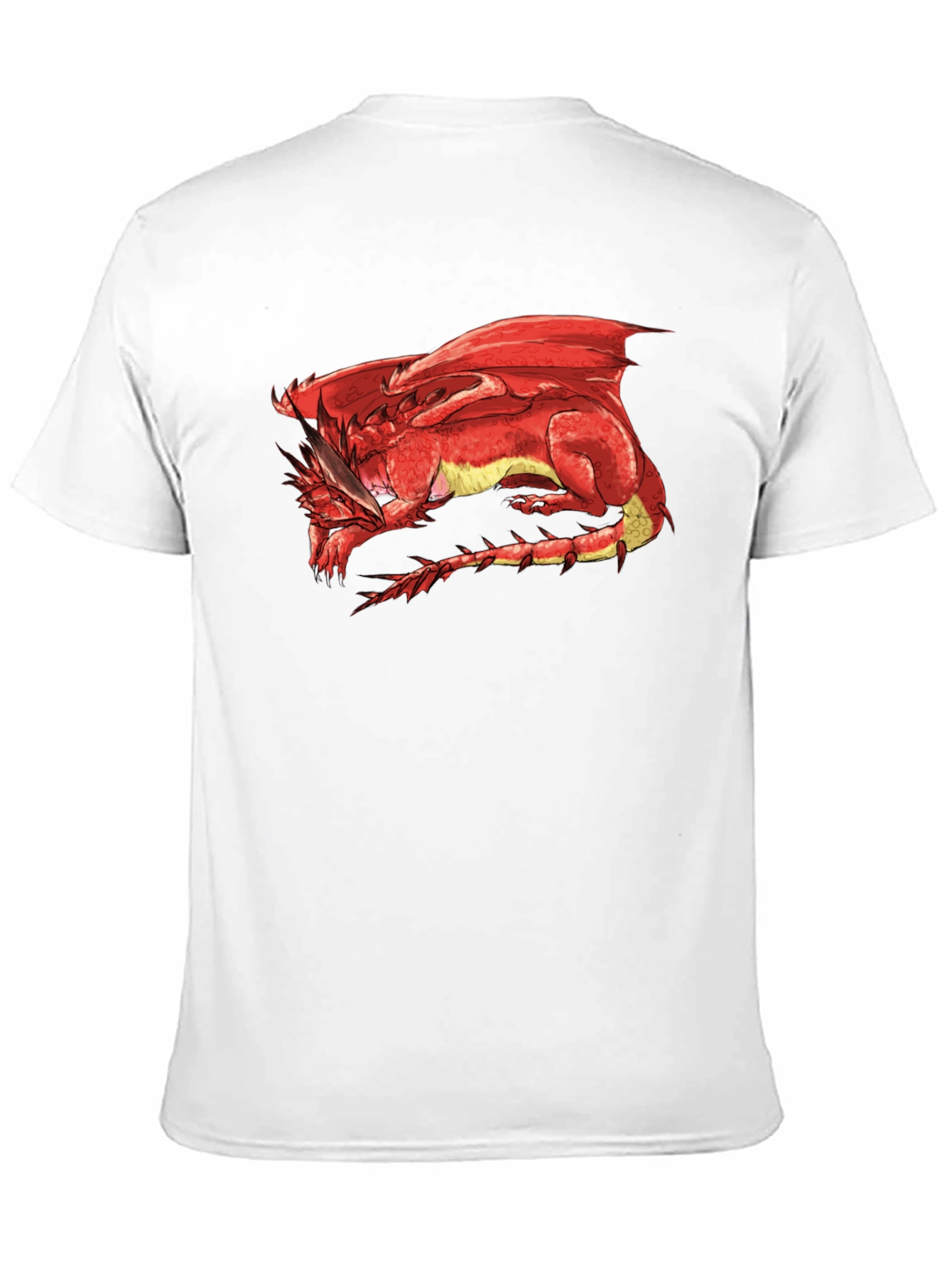 Red Dragon Graphic Tee - Black