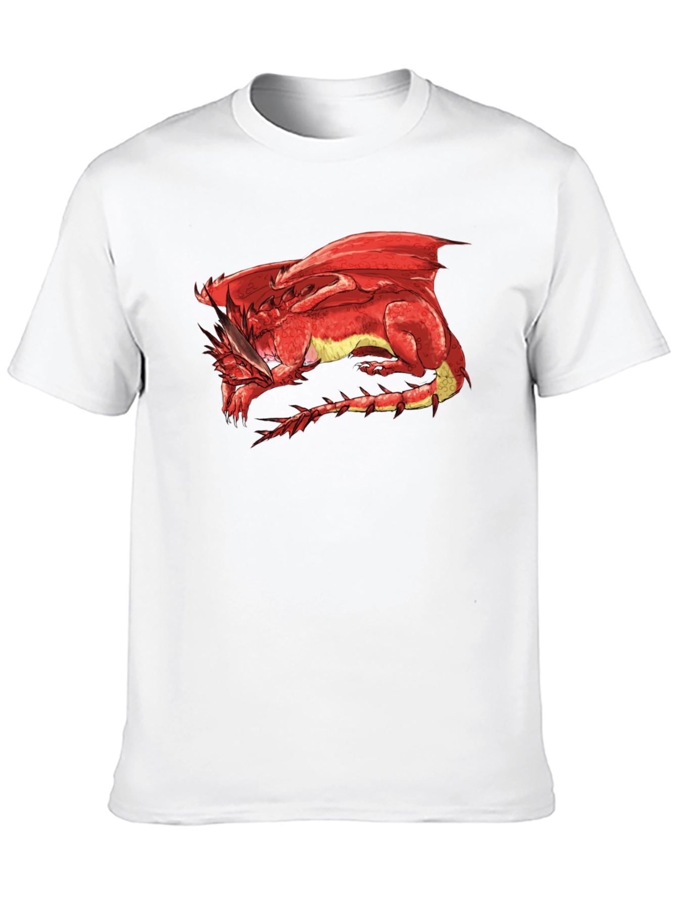 Red Dragon Graphic Tee - Black