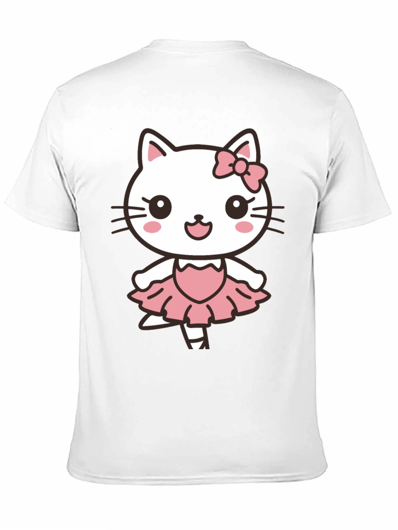 Cute Hello Kitty Ballerina Black T-Shirt