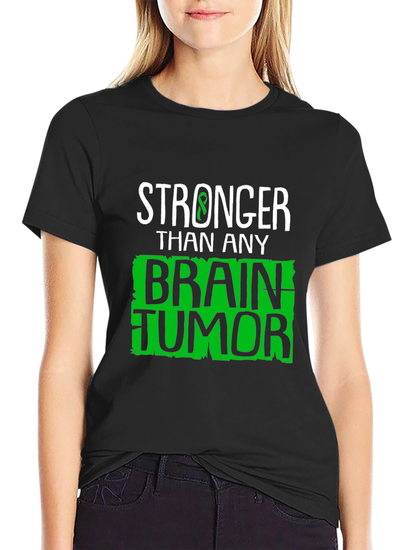 Stronger Than Any Brain Tumor Awareness T-Shirt
