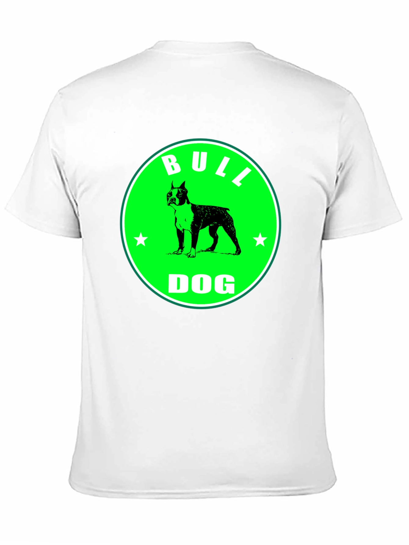 Bulldog Graphic Tee - Black Cotton T-Shirt