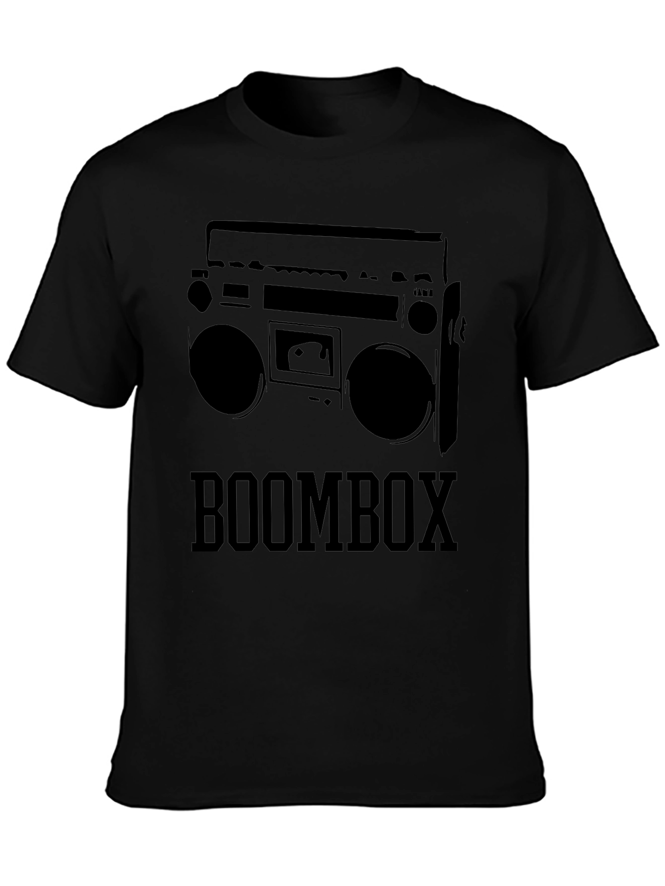 Retro Boombox Graphic T-Shirt - Classic 80s Style
