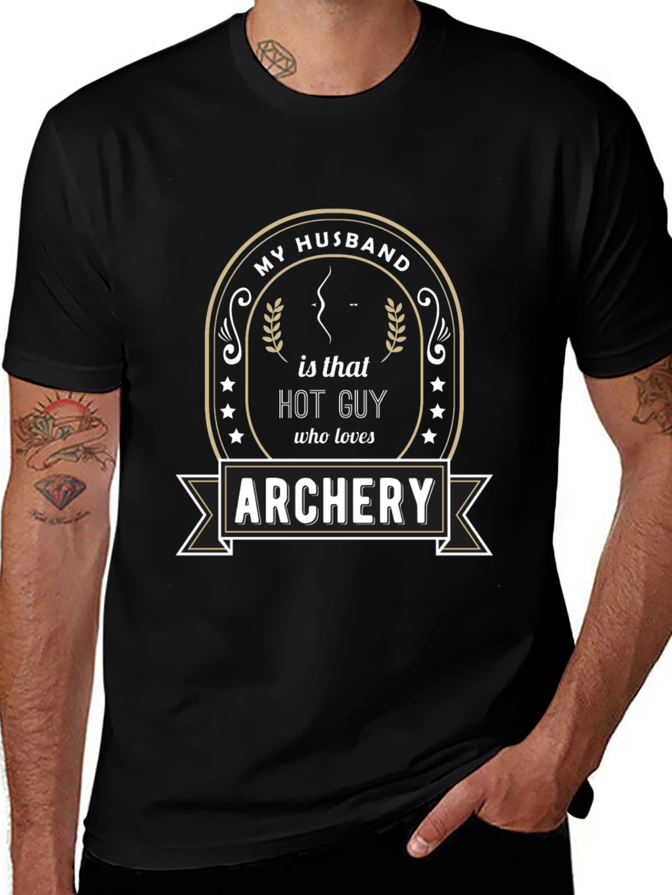 My Husband is That Hot Guy Archery T-Shirt