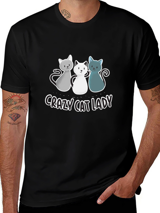Crazy Cat Lady T-Shirt - Cute Cartoon Cats!