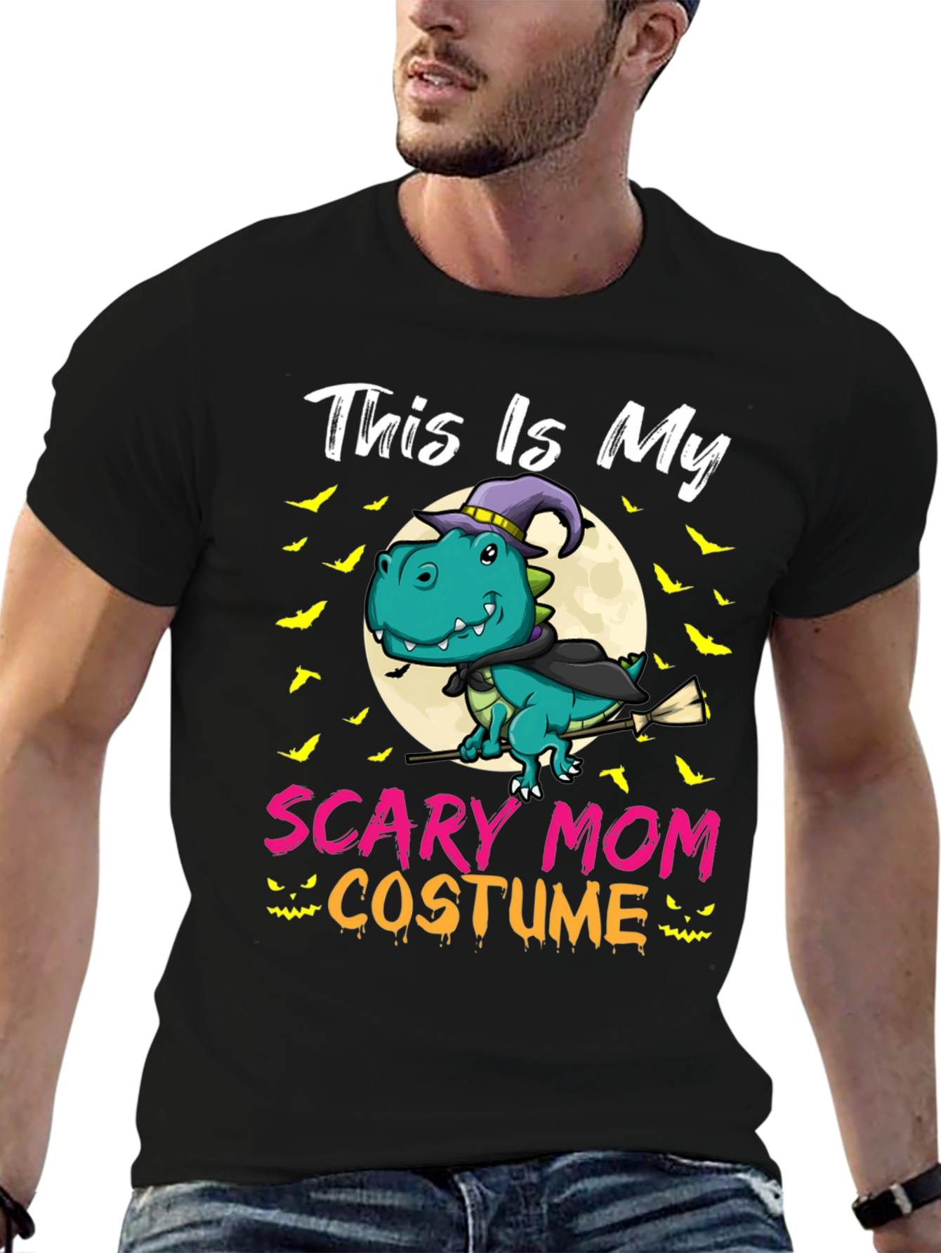 Scary Mom Costume T-Rex Halloween T-Shirt
