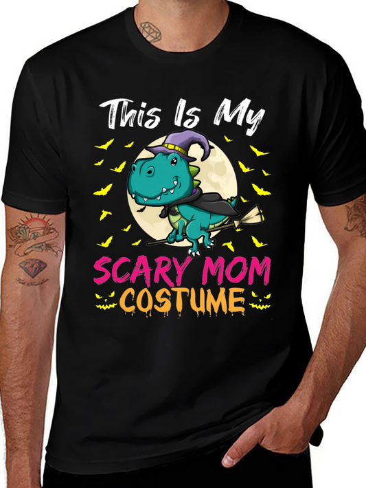 Scary Mom Costume T-Rex Halloween T-Shirt