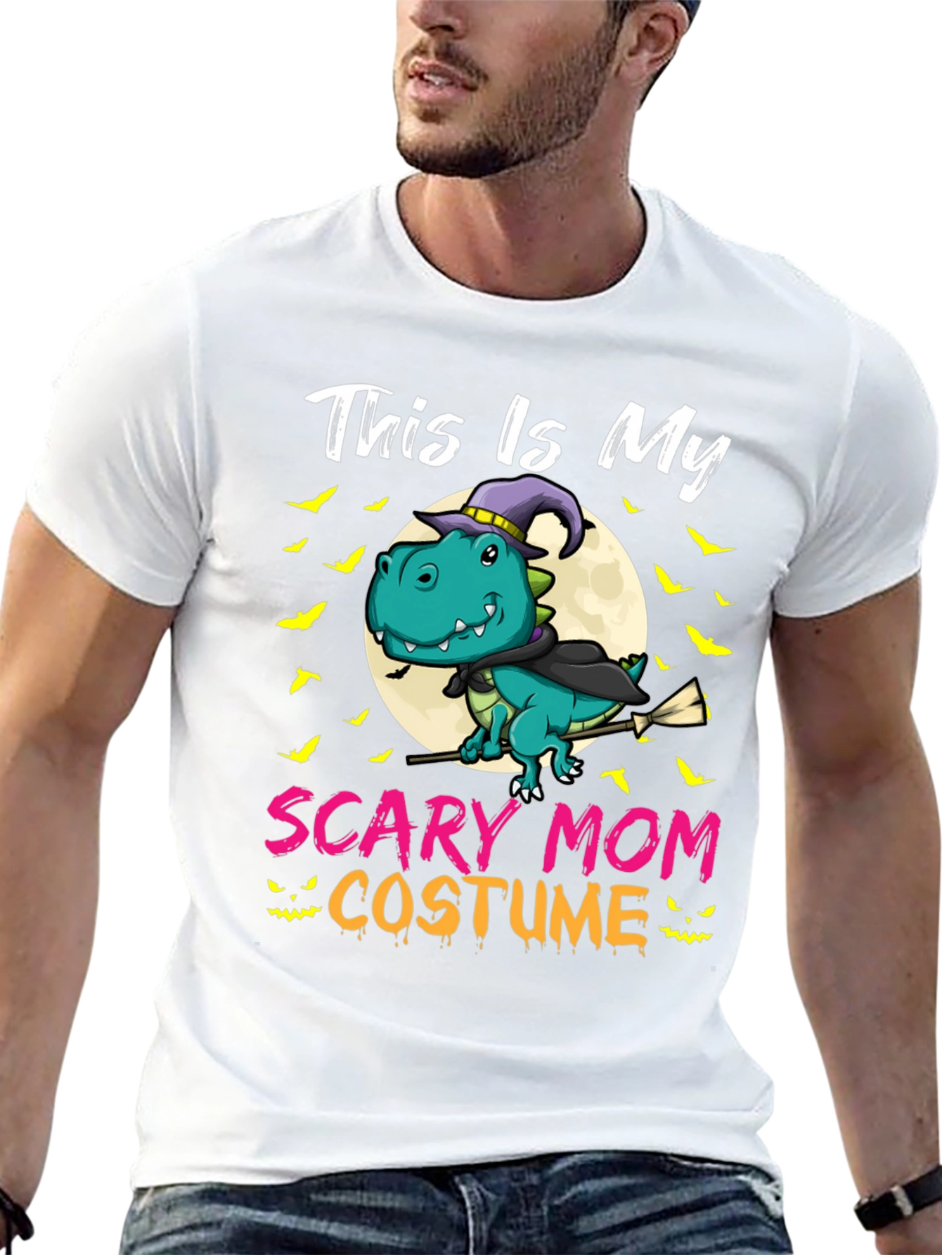 Scary Mom Costume T-Rex Halloween T-Shirt