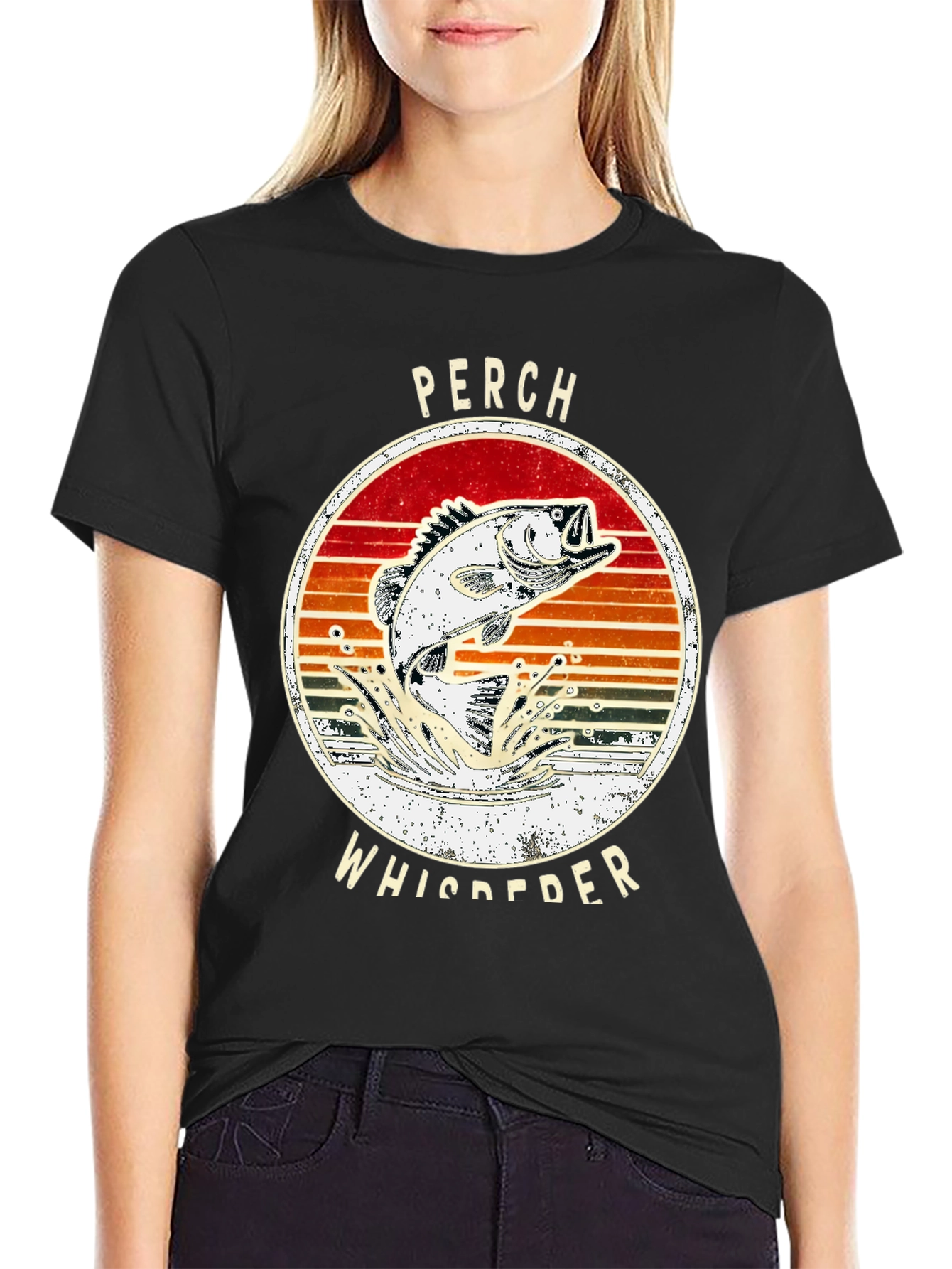 Perch Whisperer T-Shirt - Fishing Design