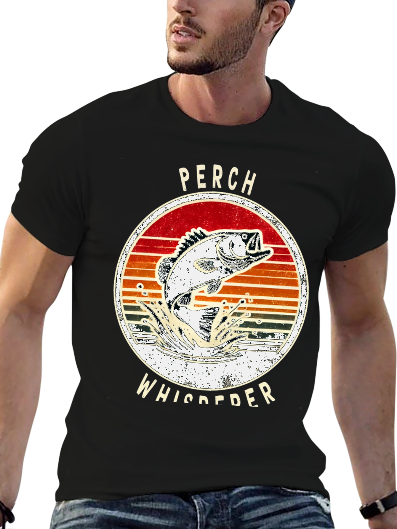 Perch Whisperer T-Shirt - Fishing Design