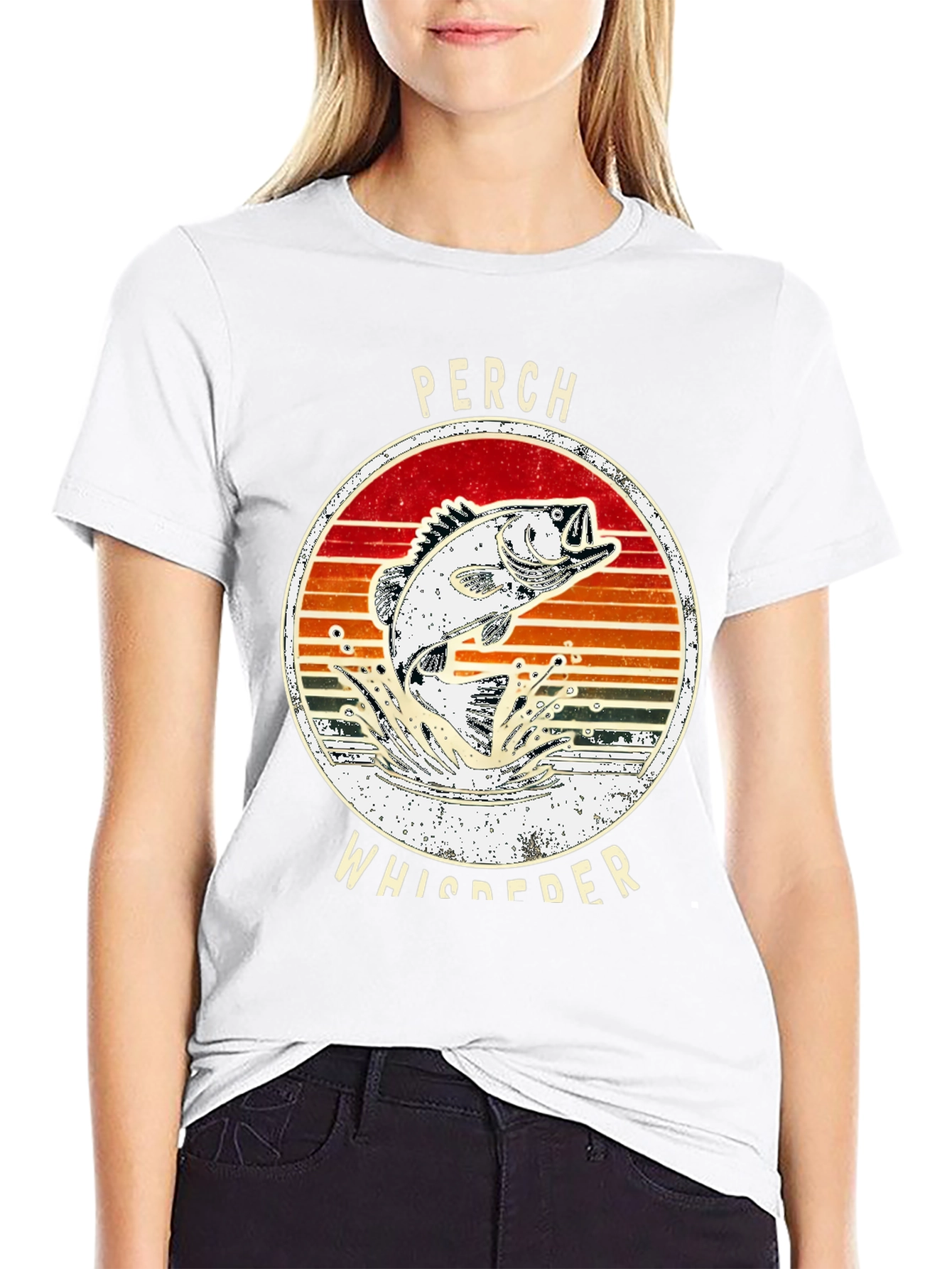 Perch Whisperer T-Shirt - Fishing Design
