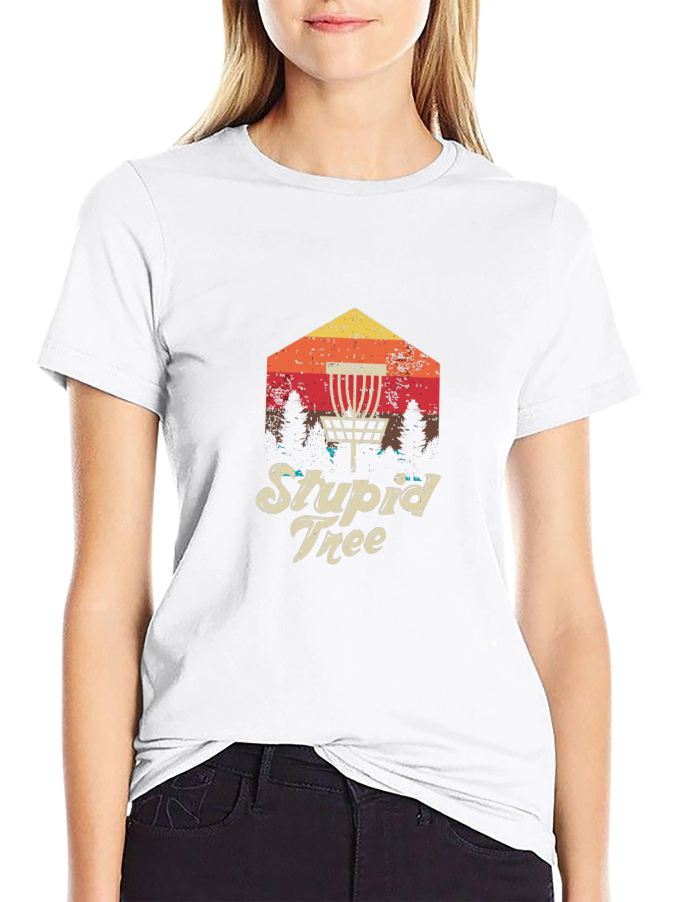Stupid Tree Disc Golf T-Shirt - Retro Style