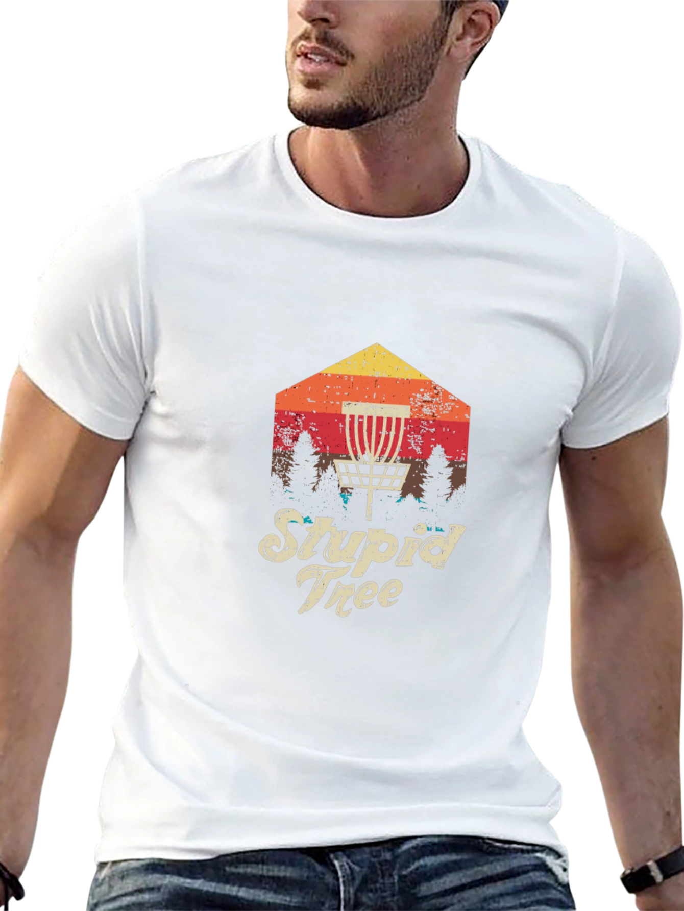 Stupid Tree Disc Golf T-Shirt - Retro Style