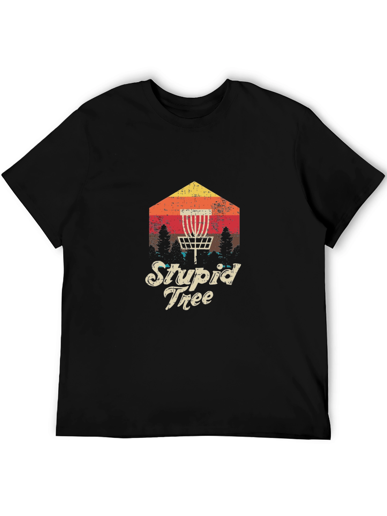 Stupid Tree Disc Golf T-Shirt - Retro Style